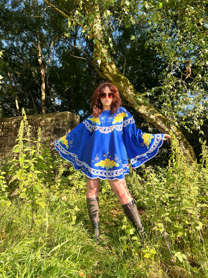 Blue Floral 60s Mini