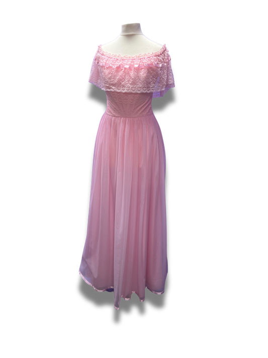 Beautiful Pink Lace Gown