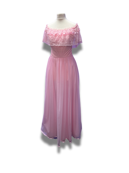 Beautiful Pink Lace Gown