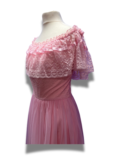 Beautiful Pink Lace Gown