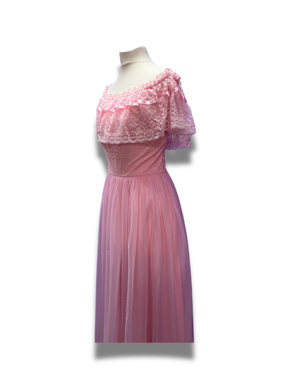 Beautiful Pink Lace Gown