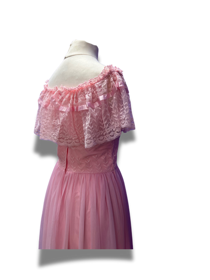 Beautiful Pink Lace Gown