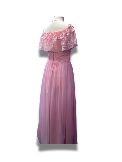 Beautiful Pink Lace Gown
