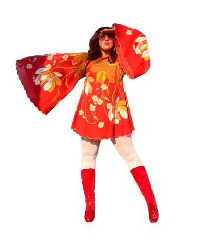 Bold Floaty 60s Dress