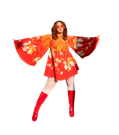 Bold Floaty 60s Dress