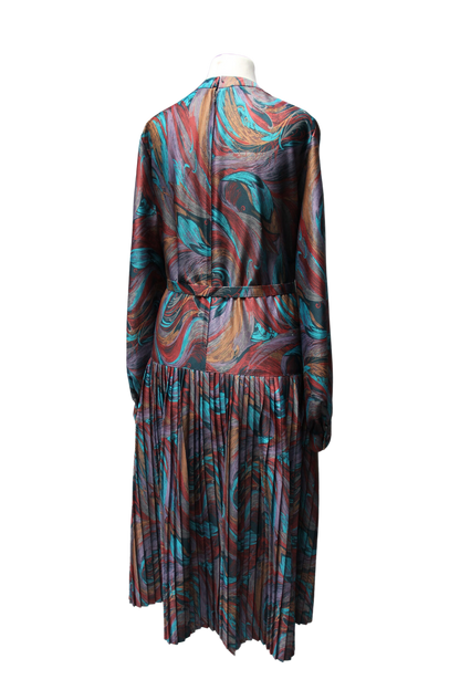 1970s Norman Linton Midi Dress