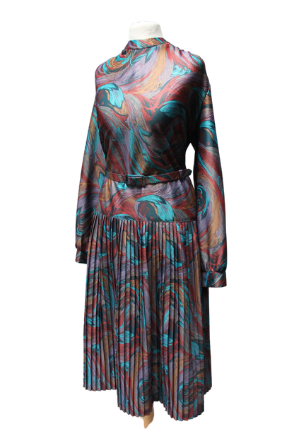 1970s Norman Linton Midi Dress