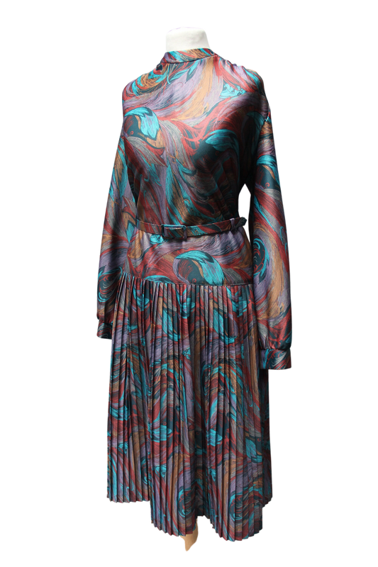 1970s Norman Linton Midi Dress