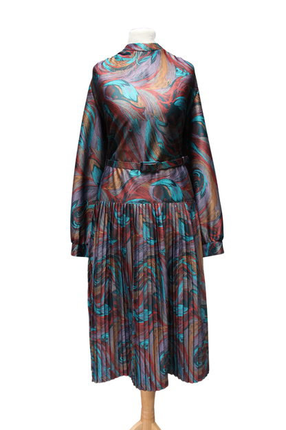 1970s Norman Linton Midi Dress