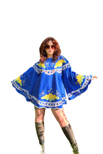 Blue Floral 60s Mini