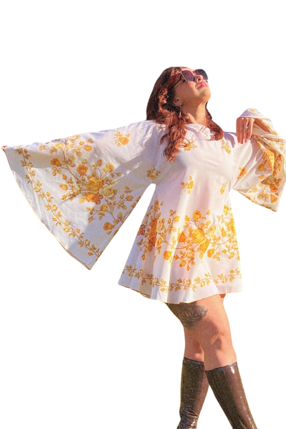 Yellow Floral 60s Mini