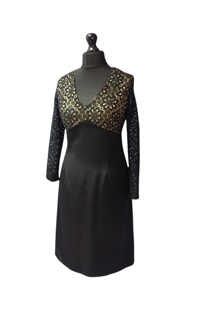 Lace Long Sleeve 1960s Contesa Dress