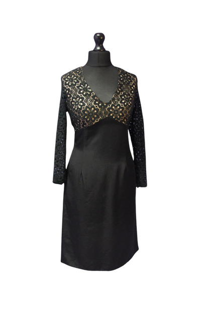 Lace Long Sleeve 1960s Contesa Dress