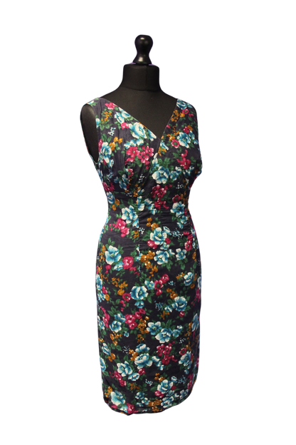 Floral 1950s Wiggle Dress