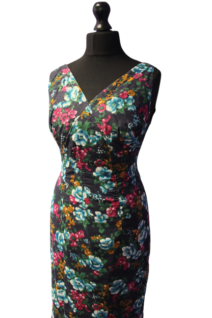 Floral 1950s Wiggle Dress