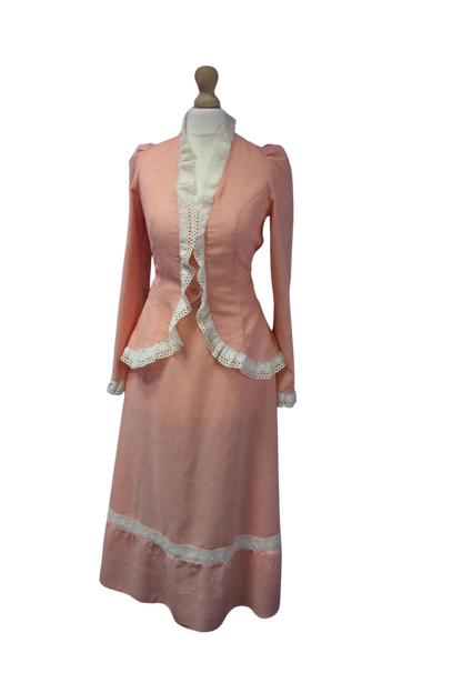 Peach Mr Darren Midi Skirt Suit