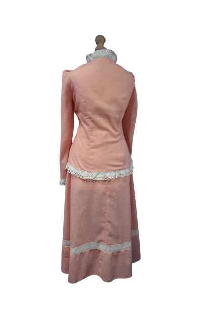 Peach Mr Darren Midi Skirt Suit