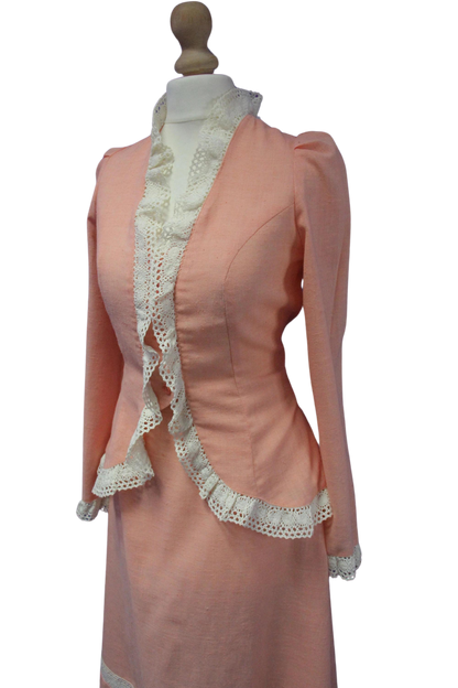 Peach Mr Darren Midi Skirt Suit