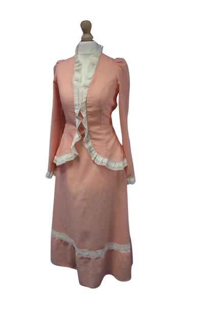 Peach Mr Darren Midi Skirt Suit