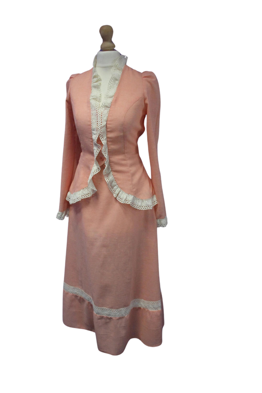 Peach Mr Darren Midi Skirt Suit