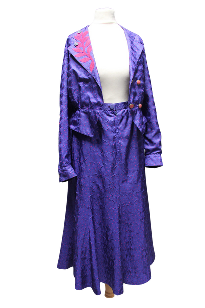 Bold Purple & Pink Skirt Suit