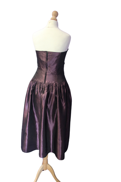 Metallic 1980s Prom Dress