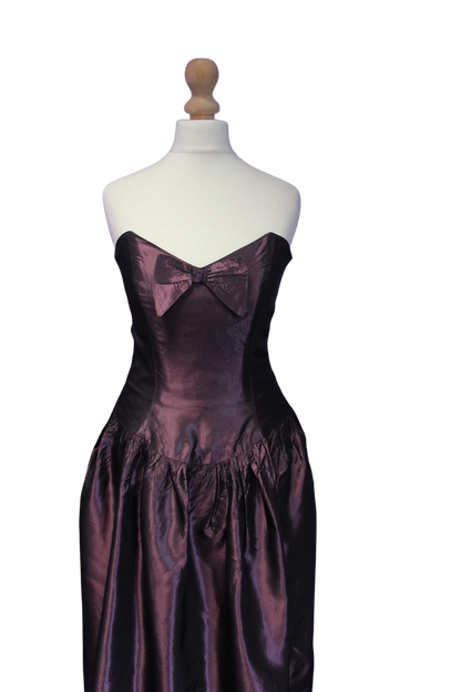 Metallic 1980s Prom Dress