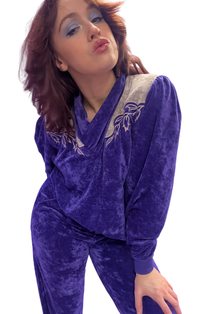 Purple Tracksuit Two-piece 1980s