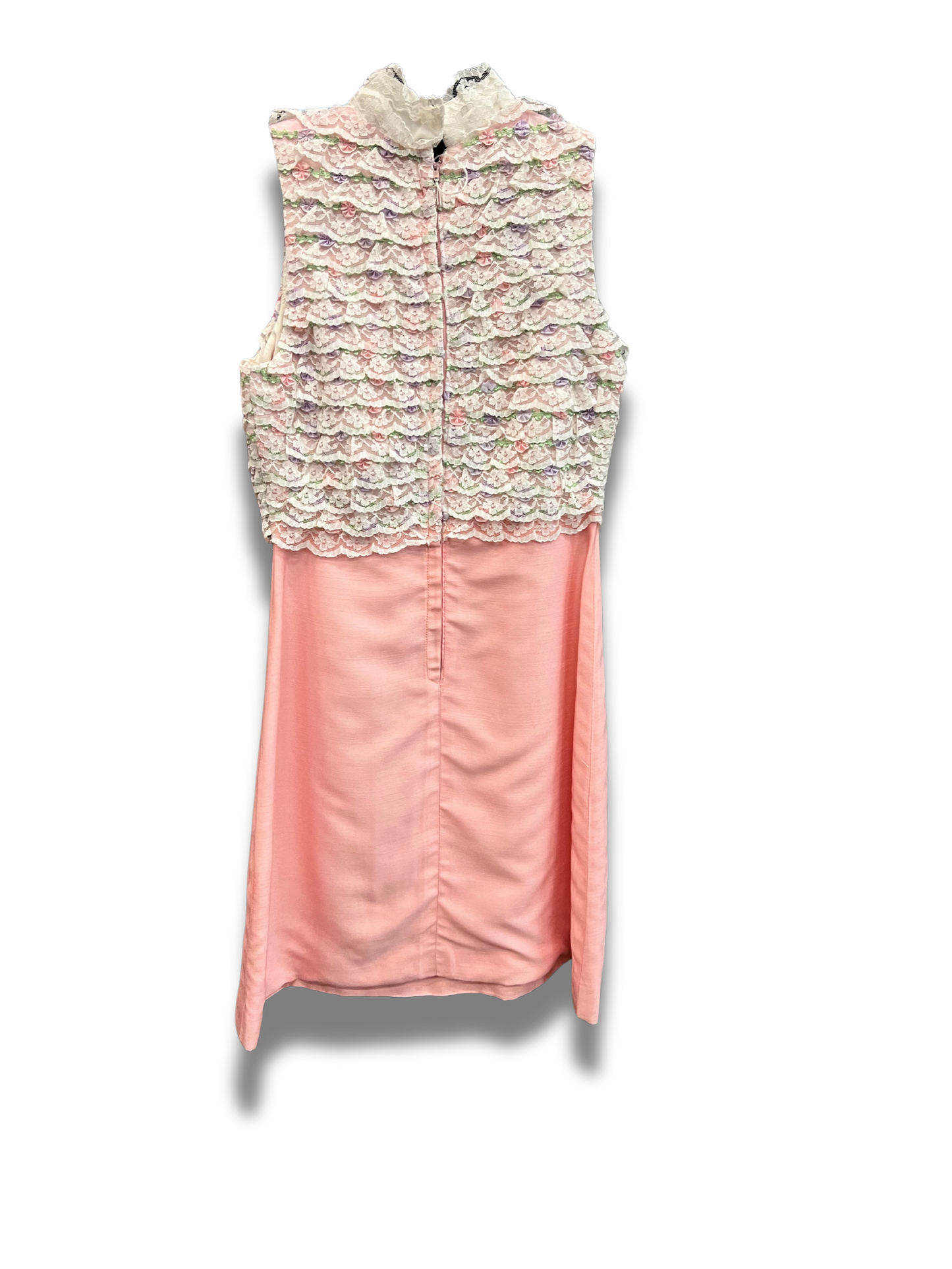 Pink Ruffle Shift Dress