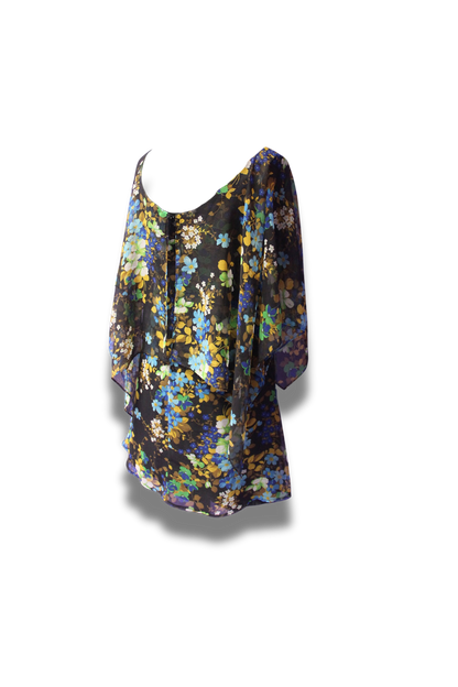 Floral Cape Dress