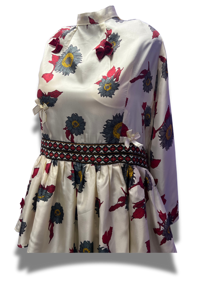 Unique Upcycled Tiered Ruffle Dress