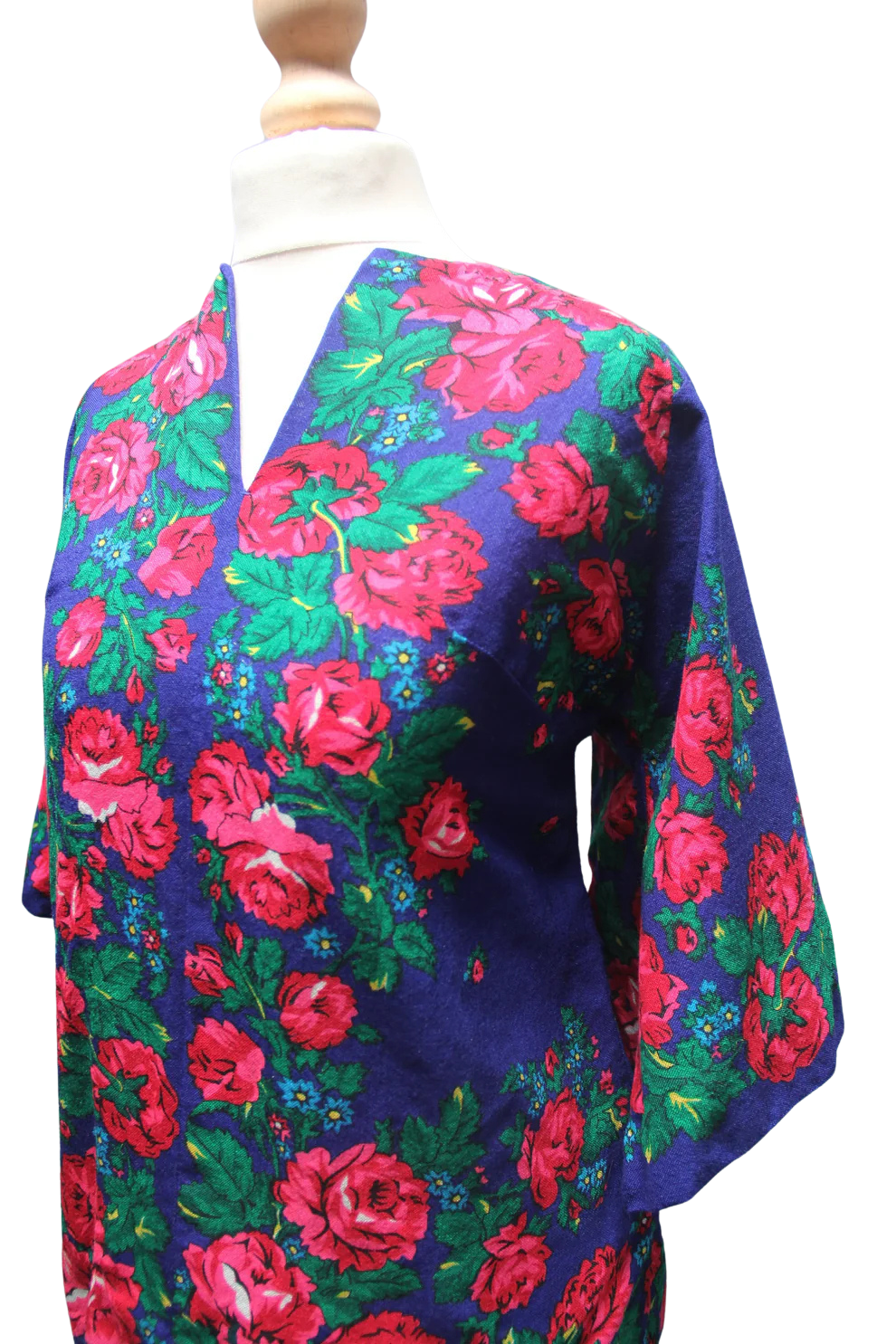 Retro Floral Tunic 1960s Top