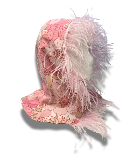 Feathered Button Hood