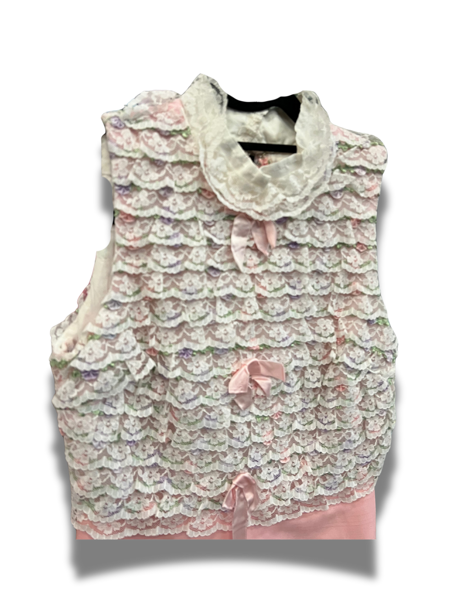Pink Ruffle Shift Dress