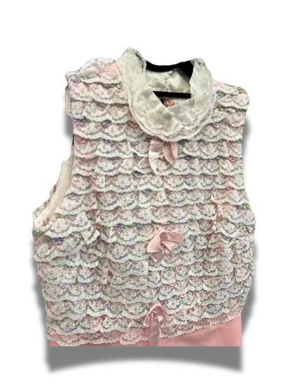 Pink Ruffle Shift Dress