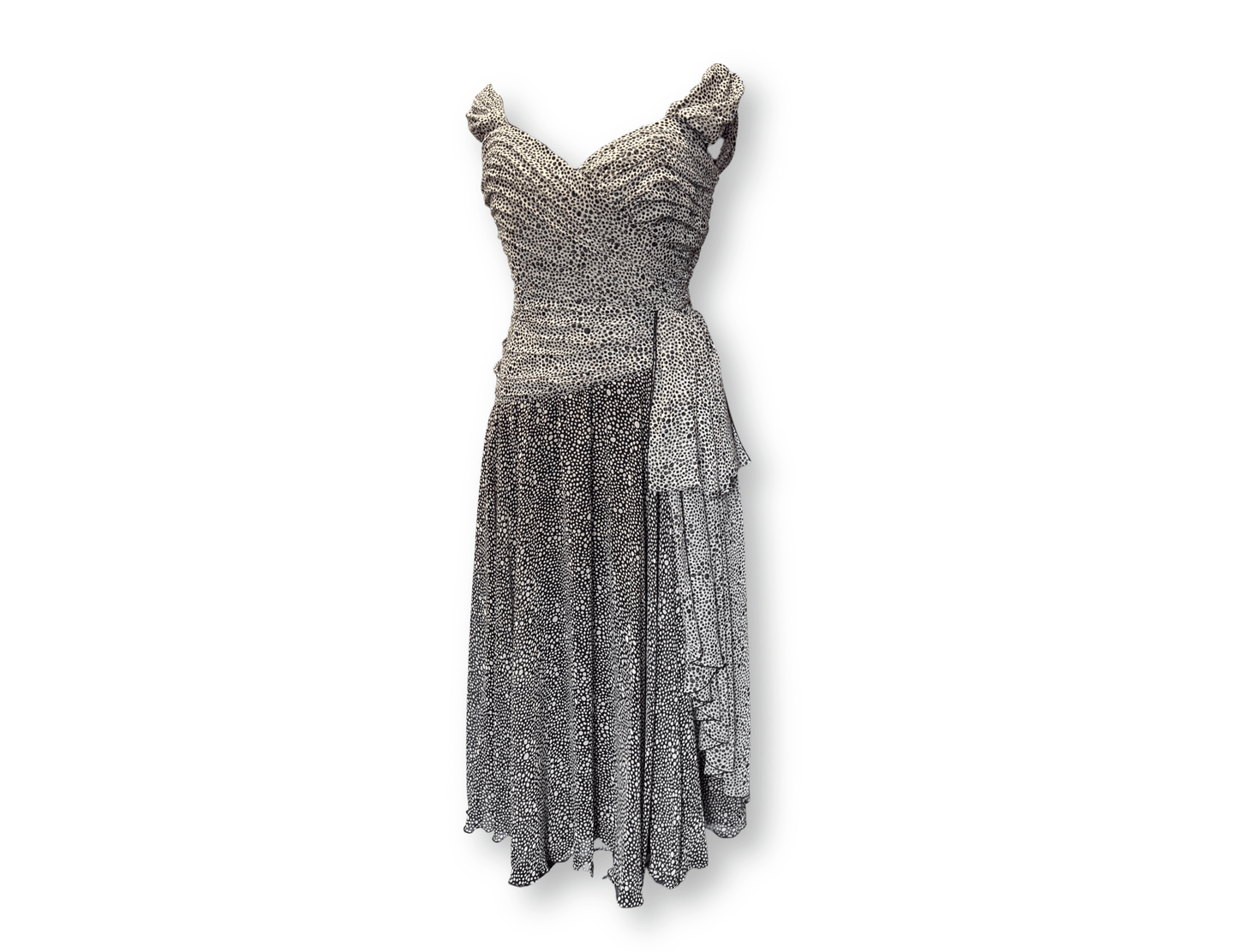 Romantic Black & White Dress