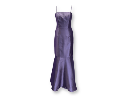 Lilac Fishtail Evening Gown