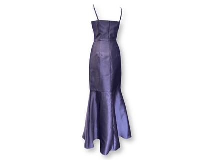 Lilac Fishtail Evening Gown