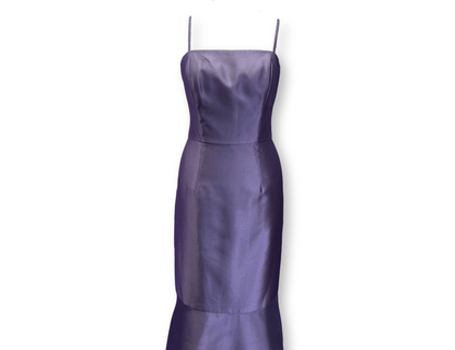 Lilac Fishtail Evening Gown