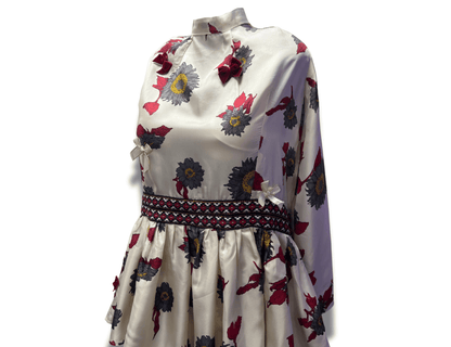 Unique Upcycled Tiered Ruffle Dress